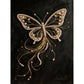DIY Pearl Painting With Frame - Handmade Self-Adhesive Pearls - Butterfly (30*40cm) D