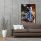 Diamond Painting - Full Round - Blue Motorcycle