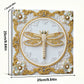 DIY Pearl Painting With Frame - Handmade Self-Adhesive Pearls - Dragonfly (25*25cm) C