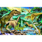 5D Diy Diamond Painting Kit Full Round Beads Dinosaurs River