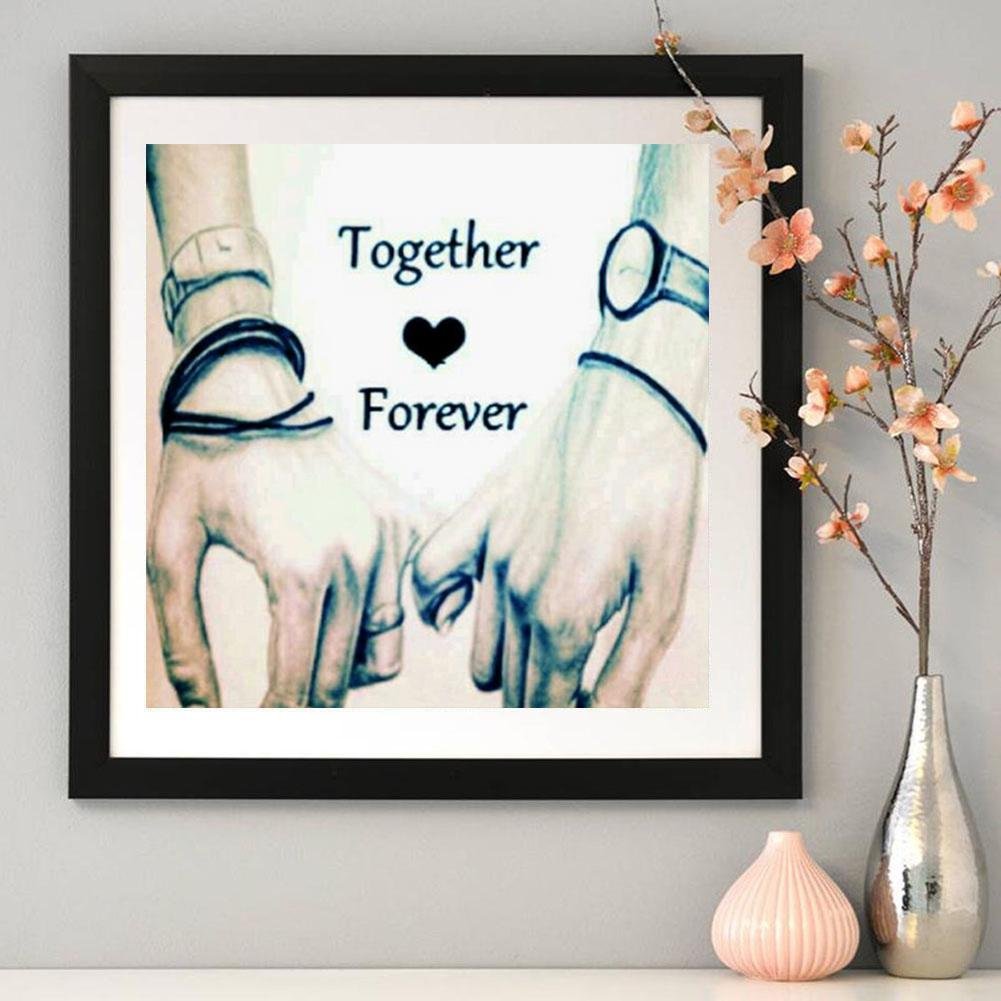 Diamond Painting - Full Round - Holding Hands
