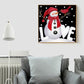 Snowman With Bird Round Drill Diamond Art