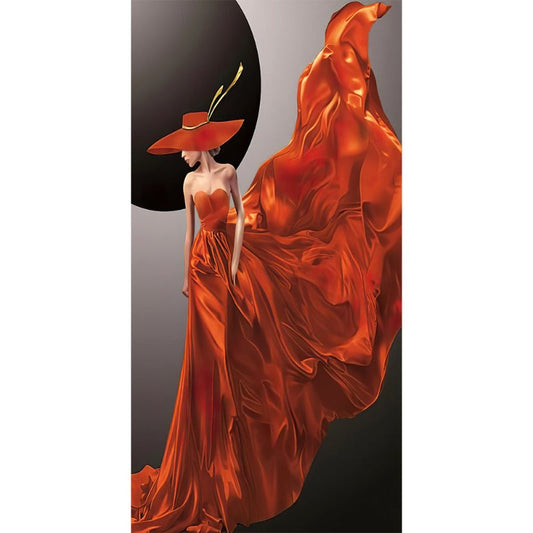 Girl Full Round Square Diamond Painting Kits 40 x 70cm 50 x 80cm