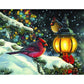5D Diy Diamond Painting Kit Full Round Beads Winter Birds