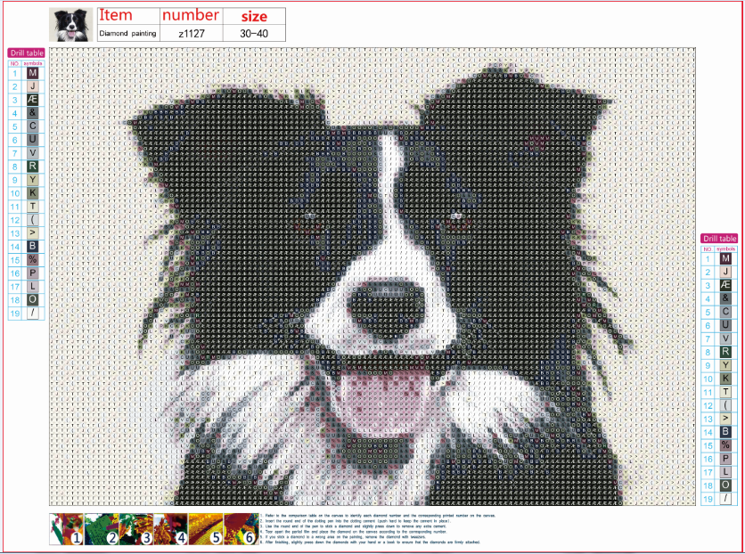 Diamond Painting - Full Round - Dog 16