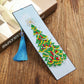 Christmas Trees Diamond Painting Bookmark DIY Leather Tassel Book Marks