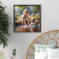Diamond Painting - Full Round / Square - Dog and Girl F