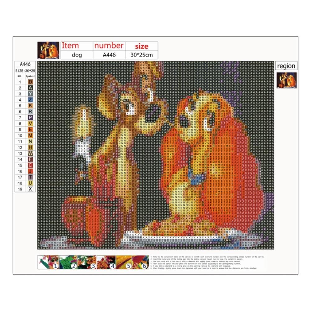 Diamond Painting - Full Round - Dinner Dogs