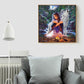 Diamond Painting - Full Round - Wolf Girl