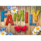 5D Diy Diamond Painting Kit Full Round Beads Family