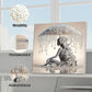 DIY Pearl Painting With Frame - Handmade Self-Adhesive Pearls - Lady (30*30cm) B