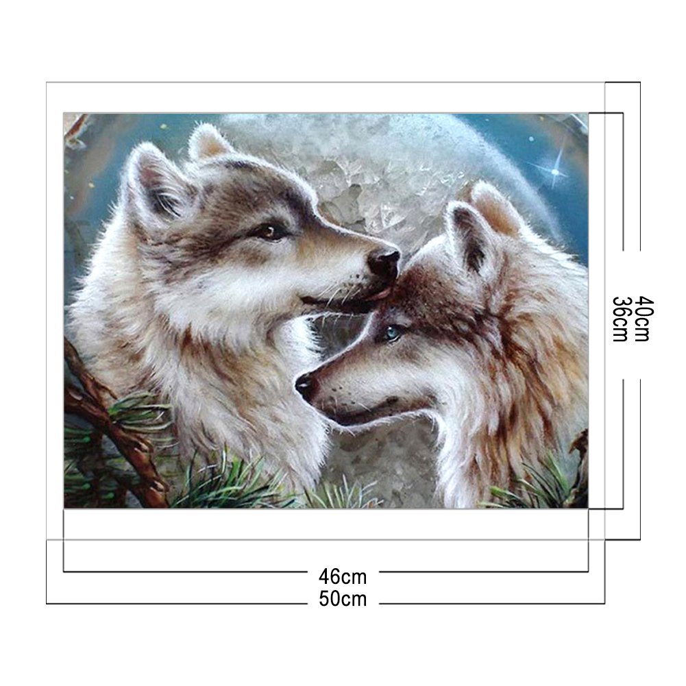 11ct Stamped Cross Stitch - Wolf (40*50cm) B