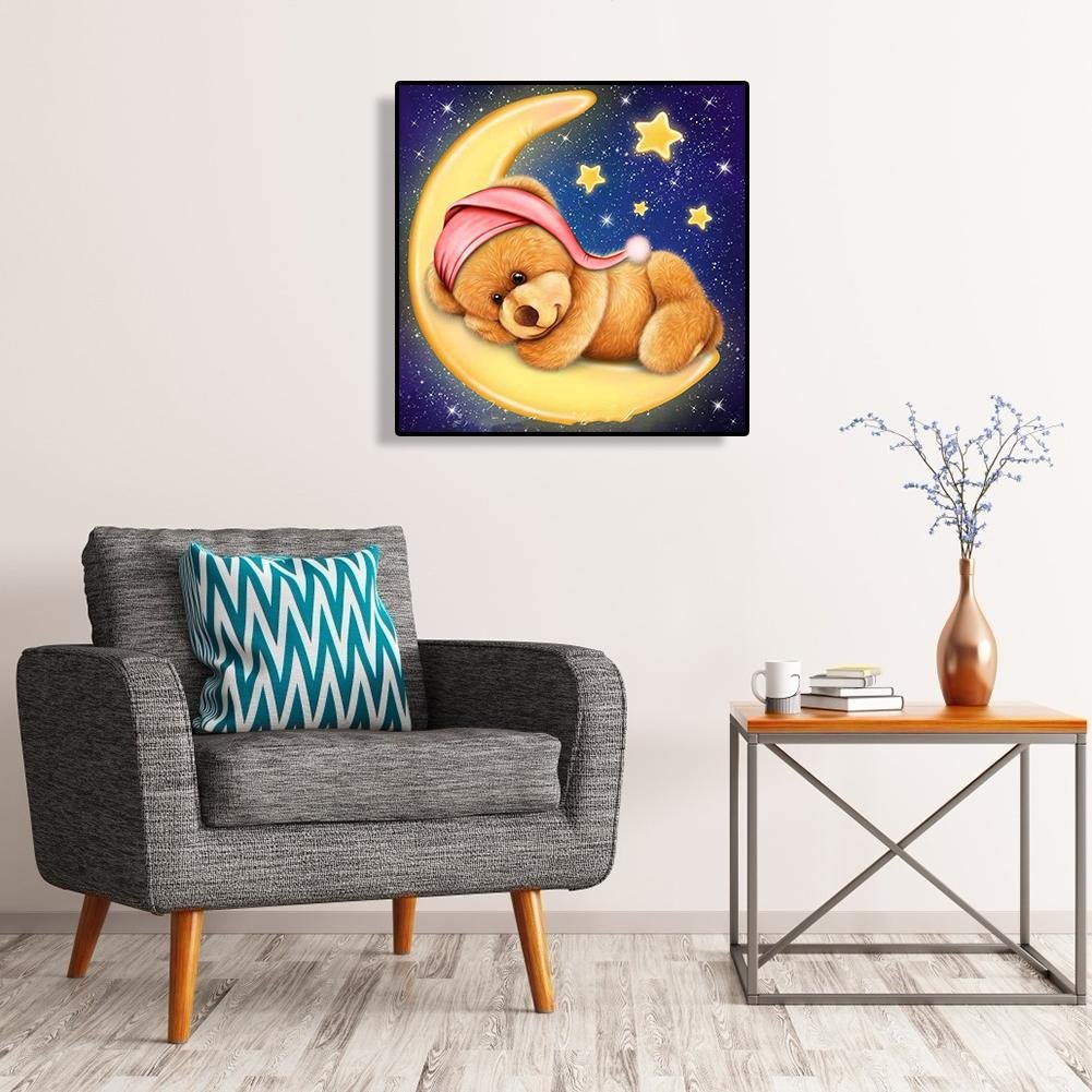 Diamond Painting - Full Round - Moon Bear