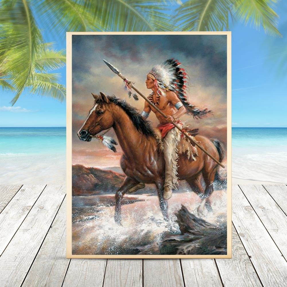 Diamond Painting - Full Round - Brave Indians