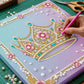 DIY Pearl Painting With Frame - Handmade Self-Adhesive Pearls - Crown (25*25cm)