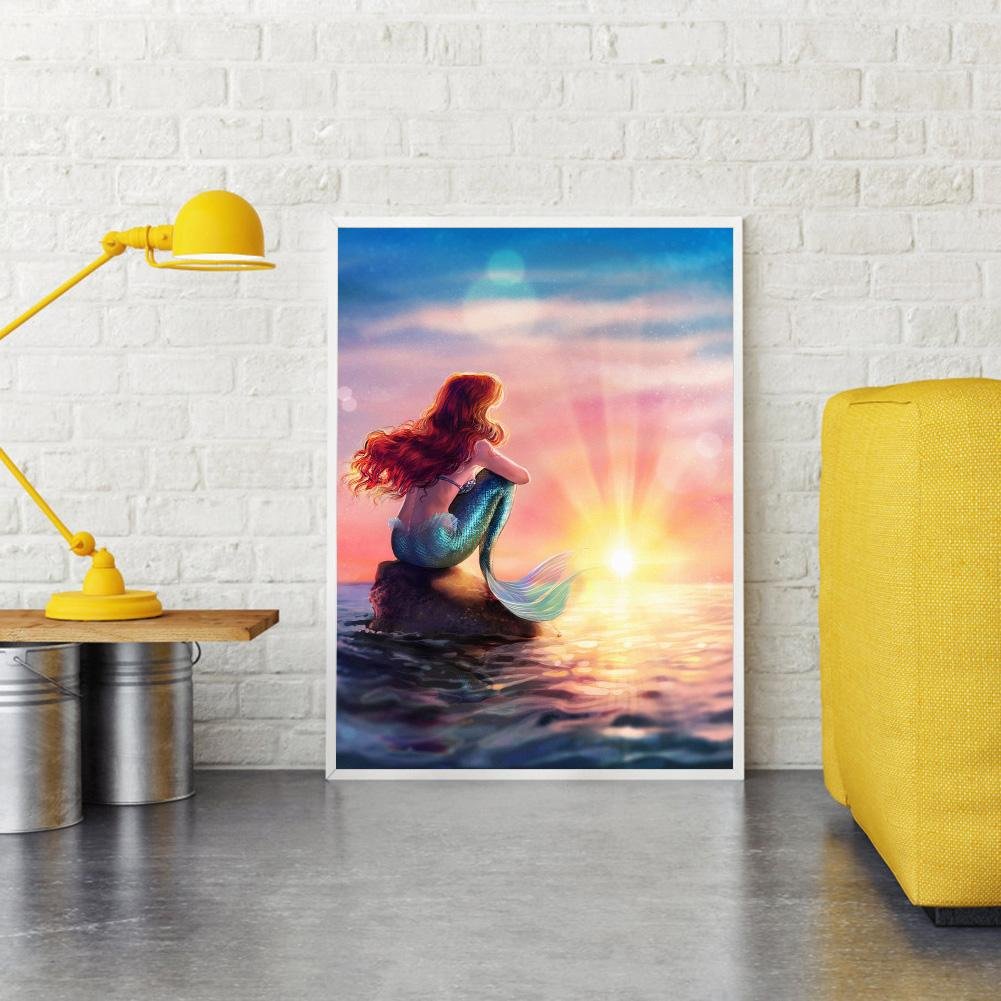 Diamond Painting - Full Round - Thinking Mermaid Princess