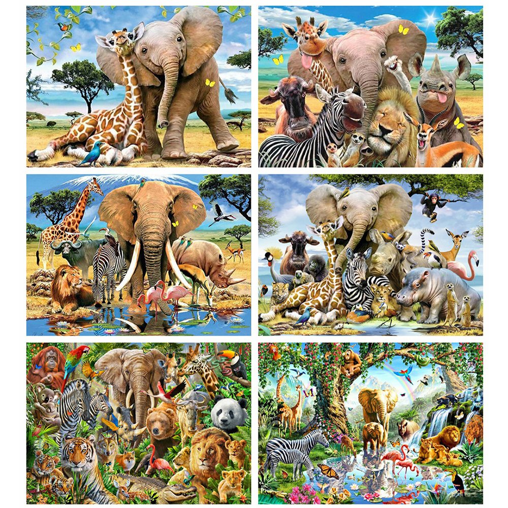 Diamond Paintings Art Full Drill Animal Party