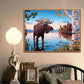 Diamond Painting - Full Round - Lakeside Elk