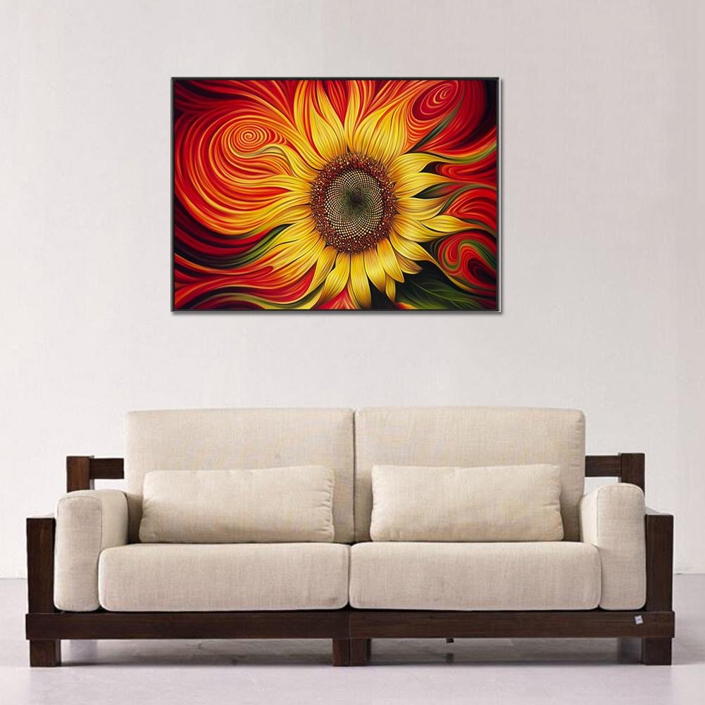 Diamond Painting - Full Round - Sunflower J