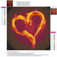 Diamond Painting - Full Round - Fire Heart