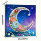 DIY Pearl Painting With Frame - Handmade Self-Adhesive Pearls - Moon (25*25cm)