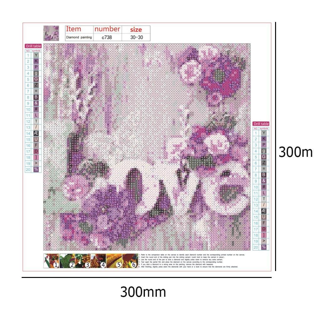 Diamond Painting - Full Round - Love Flower