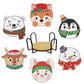 6pcs animals diamond painting cup coaster set A