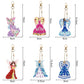 Fairy 6pcs DIY Diamond Painting Keychains Sizes