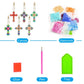 Saint Cross 6pcs DIY Diamond Painting Keychains Package