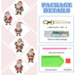 Santa Claus 6pcs DIY Diamond Painting Keychains Package