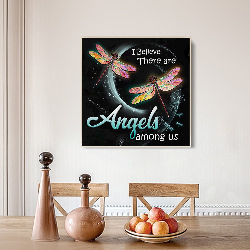 11ct Stamped Cross Stitch - Dragonfly Letter (40*40cm)