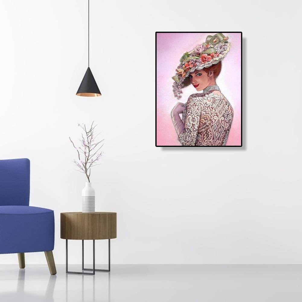 Diamond Painting - Full Round - Lady Smile