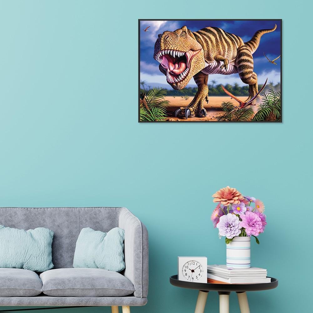 Diamond Painting - Full Round - T.Rex Dinosaur