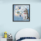 5D DIY Diamond Painting Kit - Full Round - Flower Cat