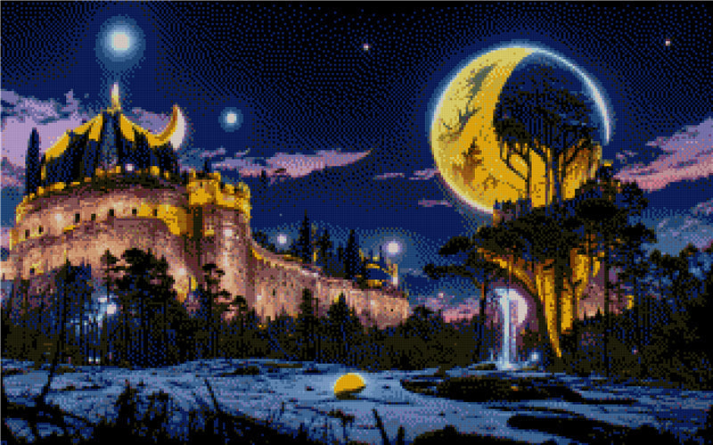 Full Round/Square Diamond Painting Kits | Castle B 40x70cm 50x80cm