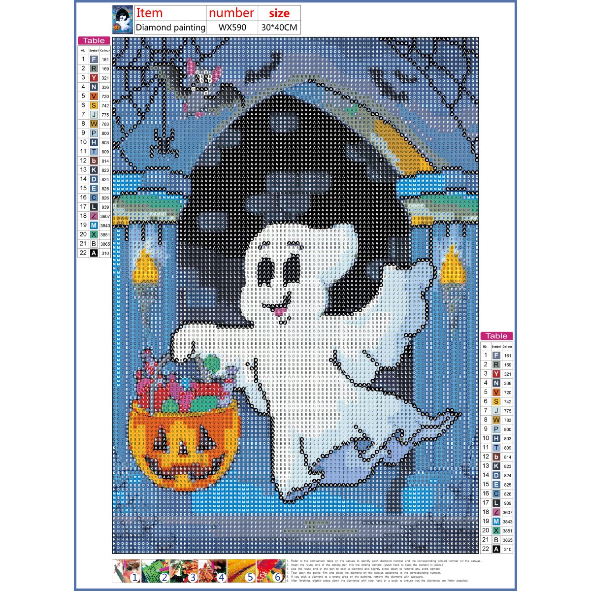 5D DIY Diamond Painting Kit - Full Round - Ghost