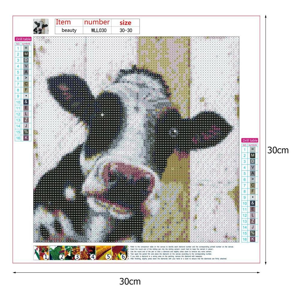 Diamond Painting - Full Round - Cow A