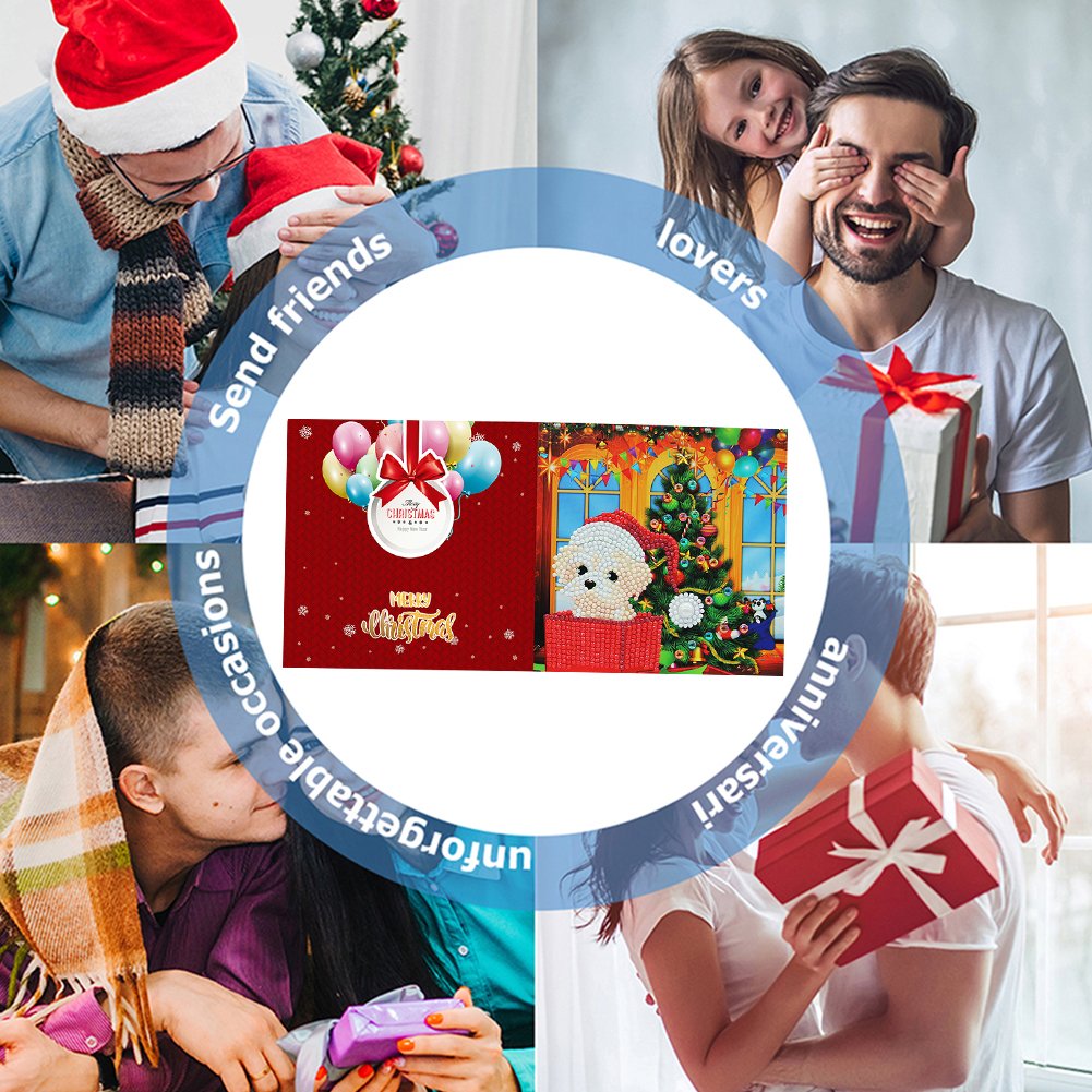 DIY Diamond Painting Greeting Card - Merry Christmas A