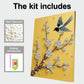 DIY Pearl Painting With Frame - Handmade Self-Adhesive Pearls - Bird (30*40cm) B