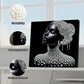 DIY Pearl Painting With Frame - Handmade Self-Adhesive Pearls - Lady (30*30cm) D