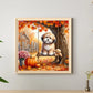 Diamond Painting - Full Round / Square - Autumn Dog On The Swing