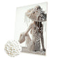 DIY Pearl Painting With Frame - Handmade Self-Adhesive Pearls - Woman (30*40cm) B