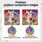 DIY Pearl Painting With Frame - Handmade Self-Adhesive Pearls - Rabbit (25*25cm)