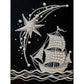 DIY Pearl Painting With Frame - Handmade Self-Adhesive Pearls - Sailboat (30*40cm)