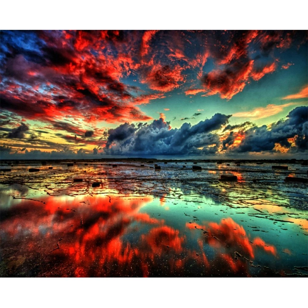 Sky Sunset Paint By Number Oil Painting Kit (40*30cm)