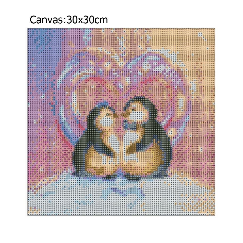 Diamond Painting - Full Round - Penguin Lovers