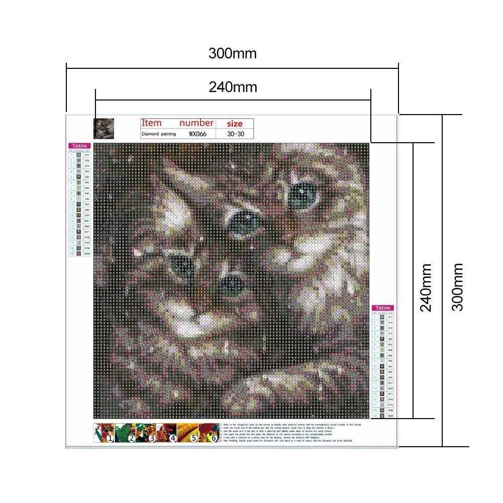 Diamond Painting - Full Round - Rainy Cats