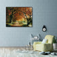Painting By Numbers Kit River Tree Hand Painted Canvas Oil Art Picture
