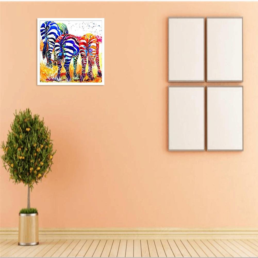 Diamond Painting - Full Round - Zebra B
