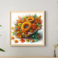 Diamond Painting - Full Round / Square - Autumn Sunflower Bouquet